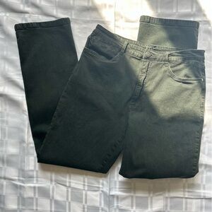 French Dressing Jeans Suzanne Straight Dark Green Denim Jeans